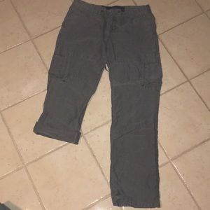 Joe's jeans cargo pants zipper grey